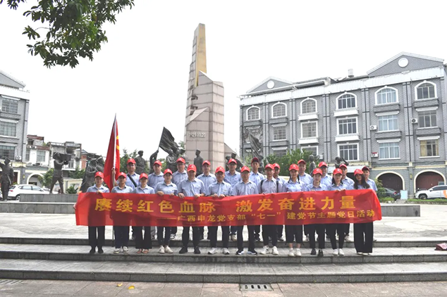 賡續紅色血脈 激發奮進力量——廣西申龍黨支部開展“七一”建黨節主題黨日活動